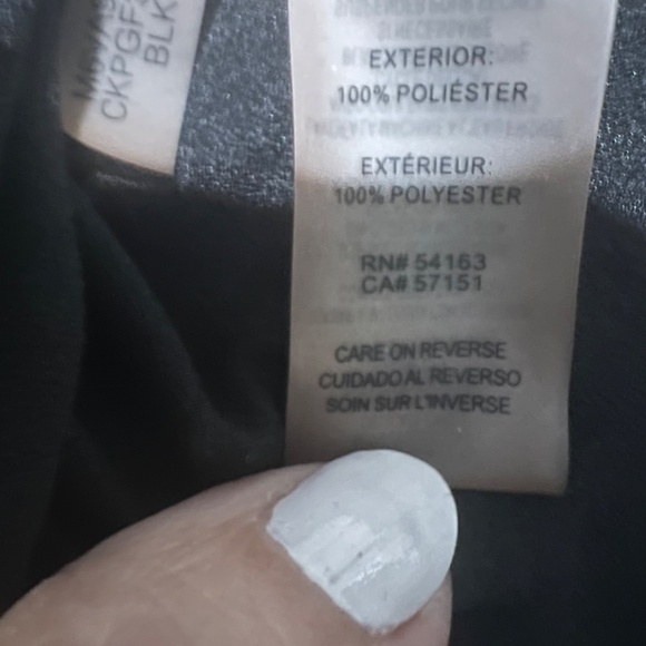 Calvin Klein Modern Tunic Top - XL Black NWOT - Picture 4 of 5